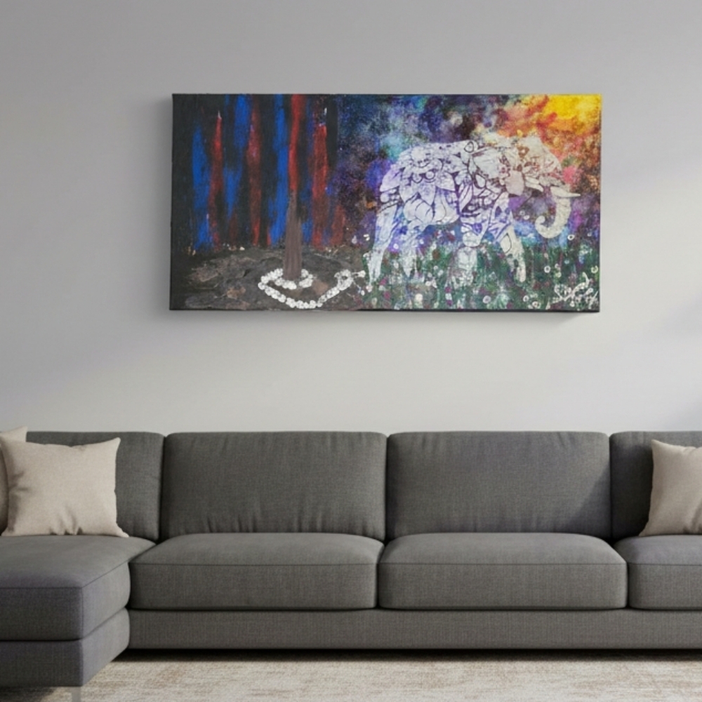 HANDCRAFTED Abstract Contemporary Painting HANDPAINTED & HANDMADE Wall Art Decor